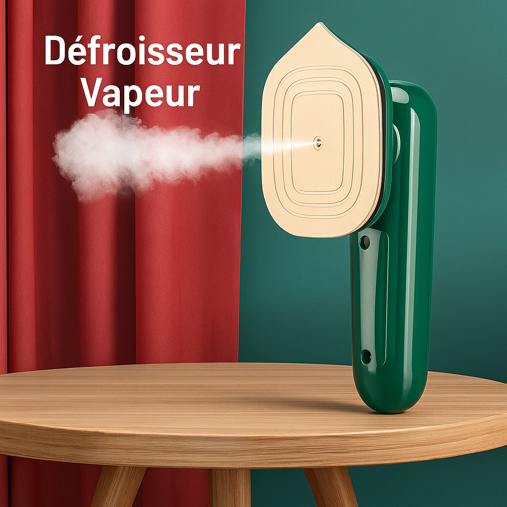 Fer à repasser portable à micro-vapeur - Repassage à sec et à l'eau en double mode - Portable et à chauffage rapide
