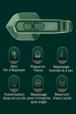 Charger l&#39;image dans la galerie, Fer à repasser portable à micro-vapeur - Repassage à sec et à l&#39;eau en double mode - Portable et à chauffage rapide

