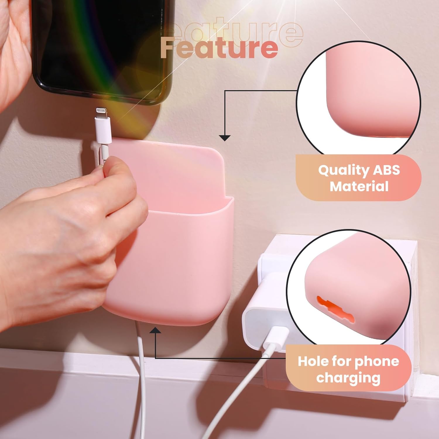 Organisateur Mural Multifonction – Boîte de Rangement pour Télécommandes & Téléphones