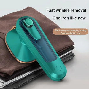 Fer à repasser portable à micro-vapeur - Repassage à sec et à l'eau en double mode - Portable et à chauffage rapide