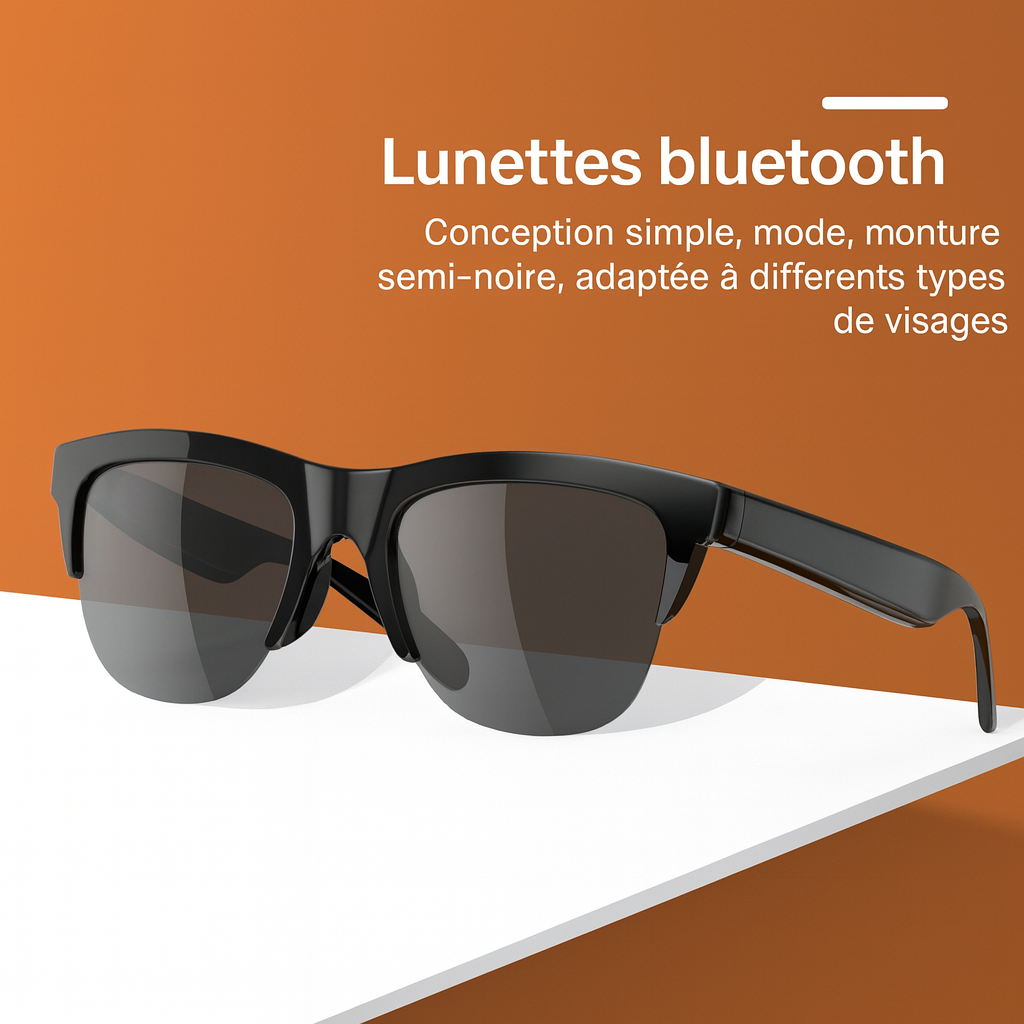 Lunettes Audio Bluetooth 5.3 Unisexe , Son et Style Réunis