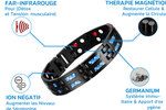 Charger l&#39;image dans la galerie, 🧲 Blue Carbon Titan Bracelet – Élégance, Énergie &amp; Bien-Être
