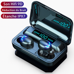 Charger l&#39;image dans la galerie, 🎧 Écouteurs Sans Fil Bluetooth 5.3 – Son Haute Définition &amp; Boîtier Power Bank Intelligent
