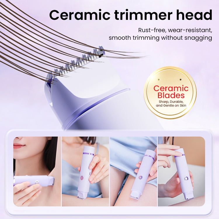 2 en 1 Épilateur & Rasoir Électrique pour Femmes – Corps, Visage, Nez, Aisselles & Zone Bikini