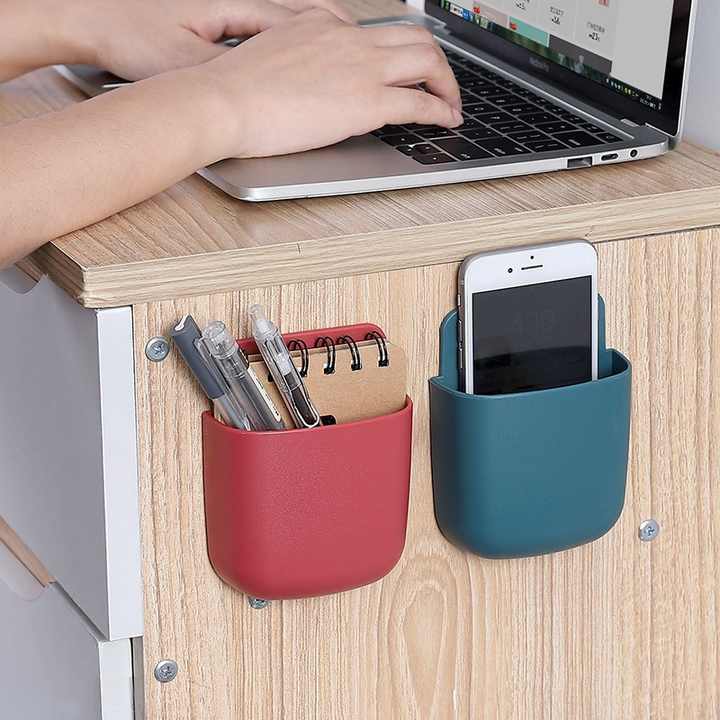 Organisateur Mural Multifonction – Boîte de Rangement pour Télécommandes & Téléphones