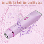 Charger l&#39;image dans la galerie, 2 en 1 Épilateur &amp; Rasoir Électrique pour Femmes – Corps, Visage, Nez, Aisselles &amp; Zone Bikini
