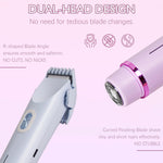 Charger l&#39;image dans la galerie, 2 en 1 Épilateur &amp; Rasoir Électrique pour Femmes – Corps, Visage, Nez, Aisselles &amp; Zone Bikini
