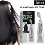 Charger l&#39;image dans la galerie, Crème de teinture pour cheveux aux fruits naturels pour hommes et femmes -colour noir
