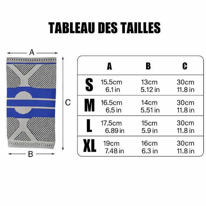 Attelle de Genou Tissée